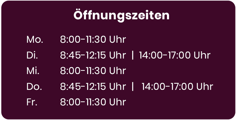 Öffnungszeiten